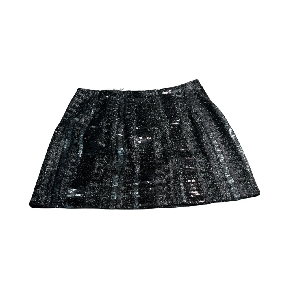 (NWT) EXPRESS Sequin sparkle mini skirt black Size 8